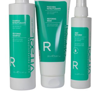 VITAEL KIT RICOSTRUZIONE shampoo+masc.+spray(Deep Restorer) VITALFARCO