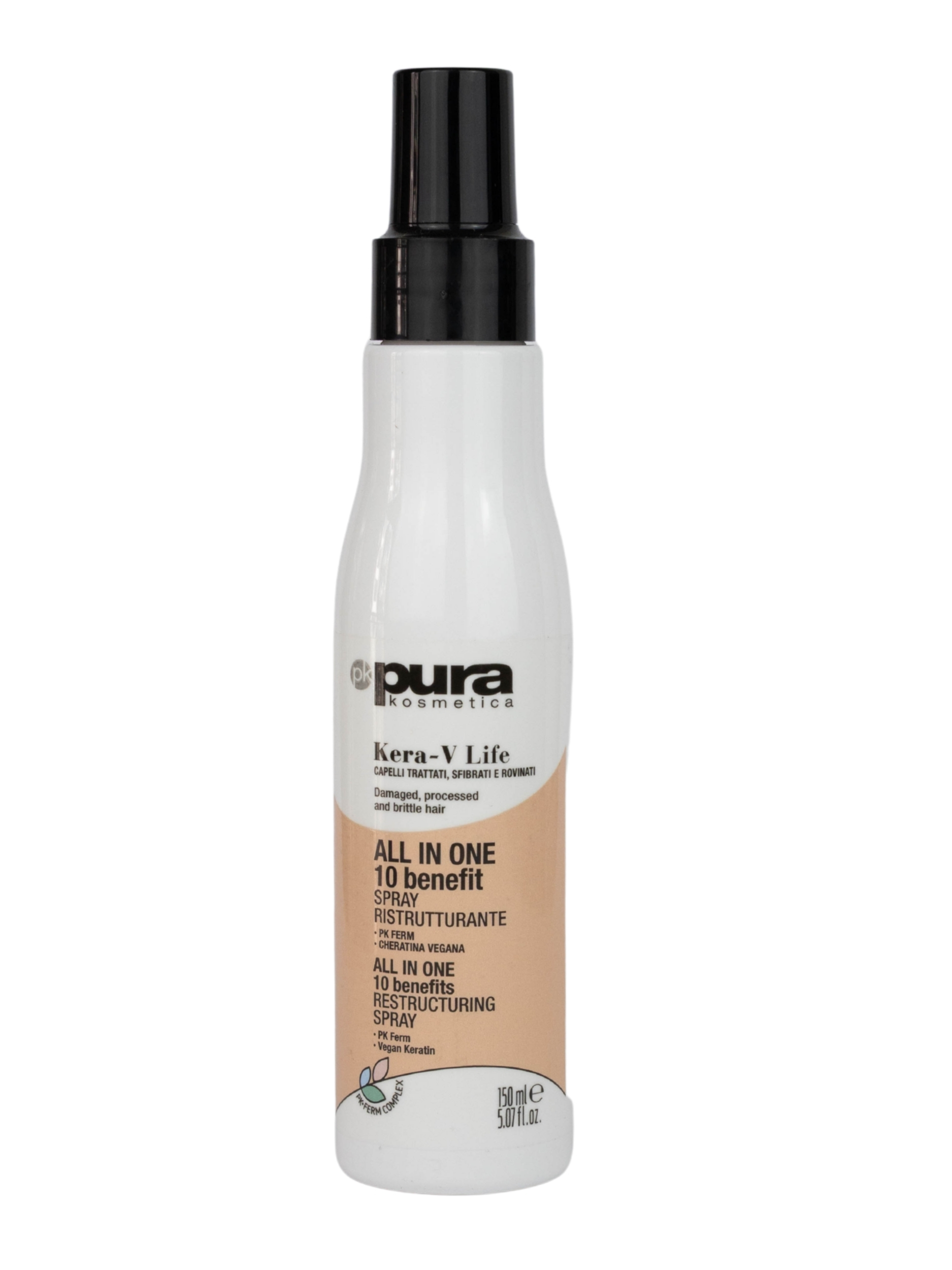 PURA KOSMETICA ALL IN ONE 10 Benefit Kera-V Life Spray Ristrutturante 150 ml