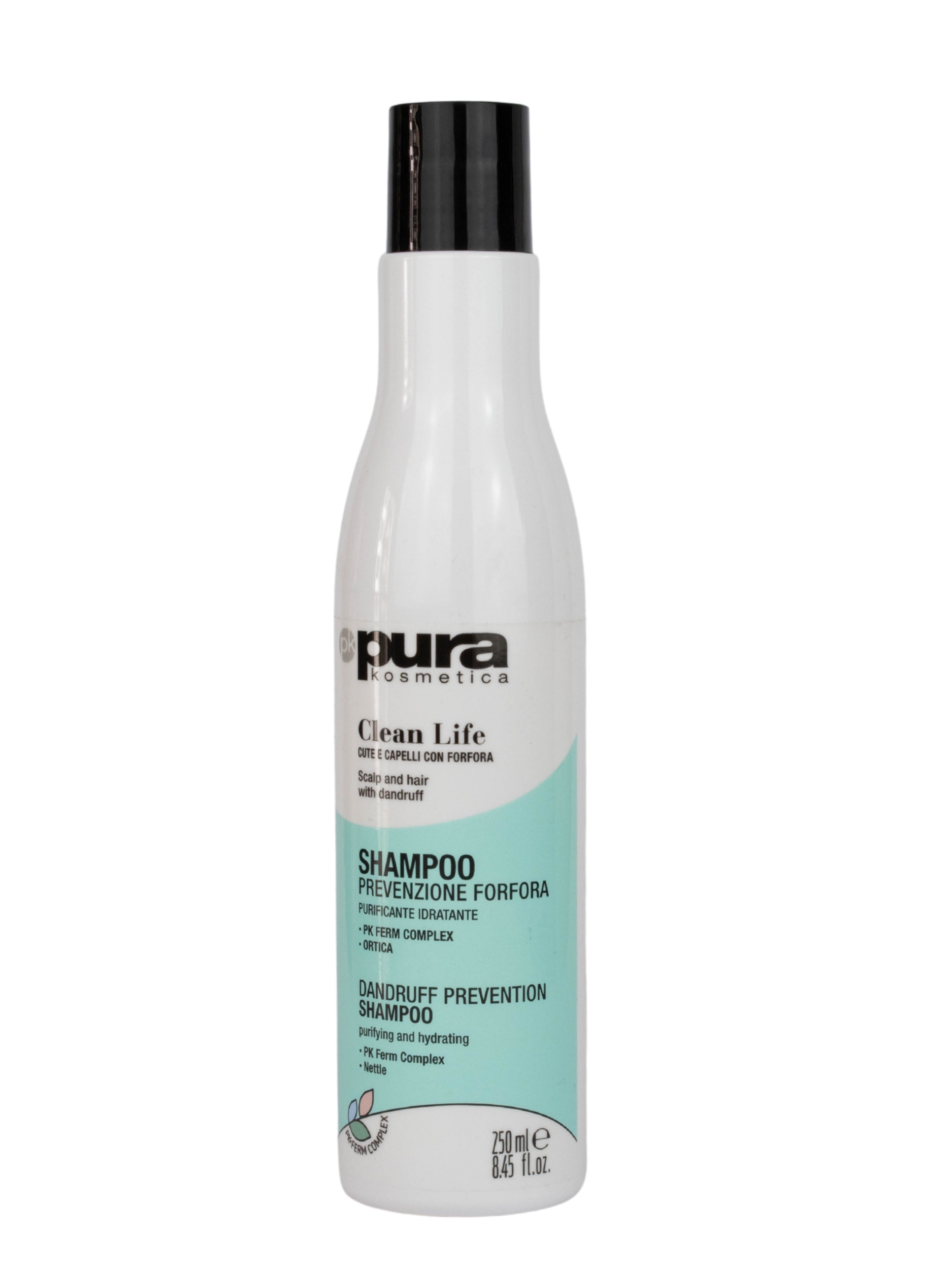 PURA KOSMETICA shampoo cute capelli con Forfora CLEAN LIFE