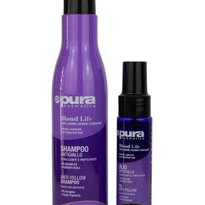 BLOND LIFE trattamento antigiallo shampoo+olio PURA KOSMETICA