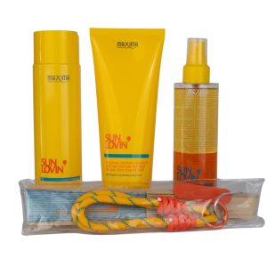 SUN LOVIN Kit per il sole shampoo+maschera+spray di MAXIMA
