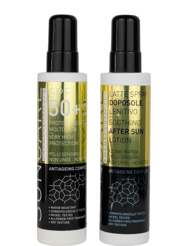 COSMETHIC SUN CARE KIT Protezione SPF 50+Latte dopo sole spray 175 ml
